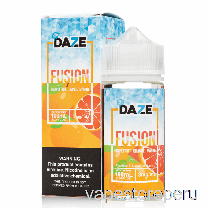 Vape Peru Helado De Pomelo Naranja Mango - 7 Daze Fusion - 100ml 6mg